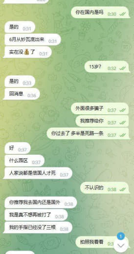 网友爆料：15岁去妙瓦底工作赚了2万被砍掉一根手指现在没钱了又想去缅北...